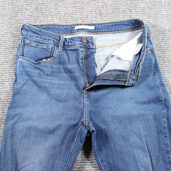 Levi’s 721 High Rise Skinny Ankle Womens 31 Blue Distressed Stretch - Picture 4 of 11